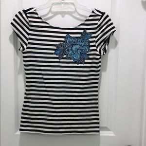 White House Black Market striped top